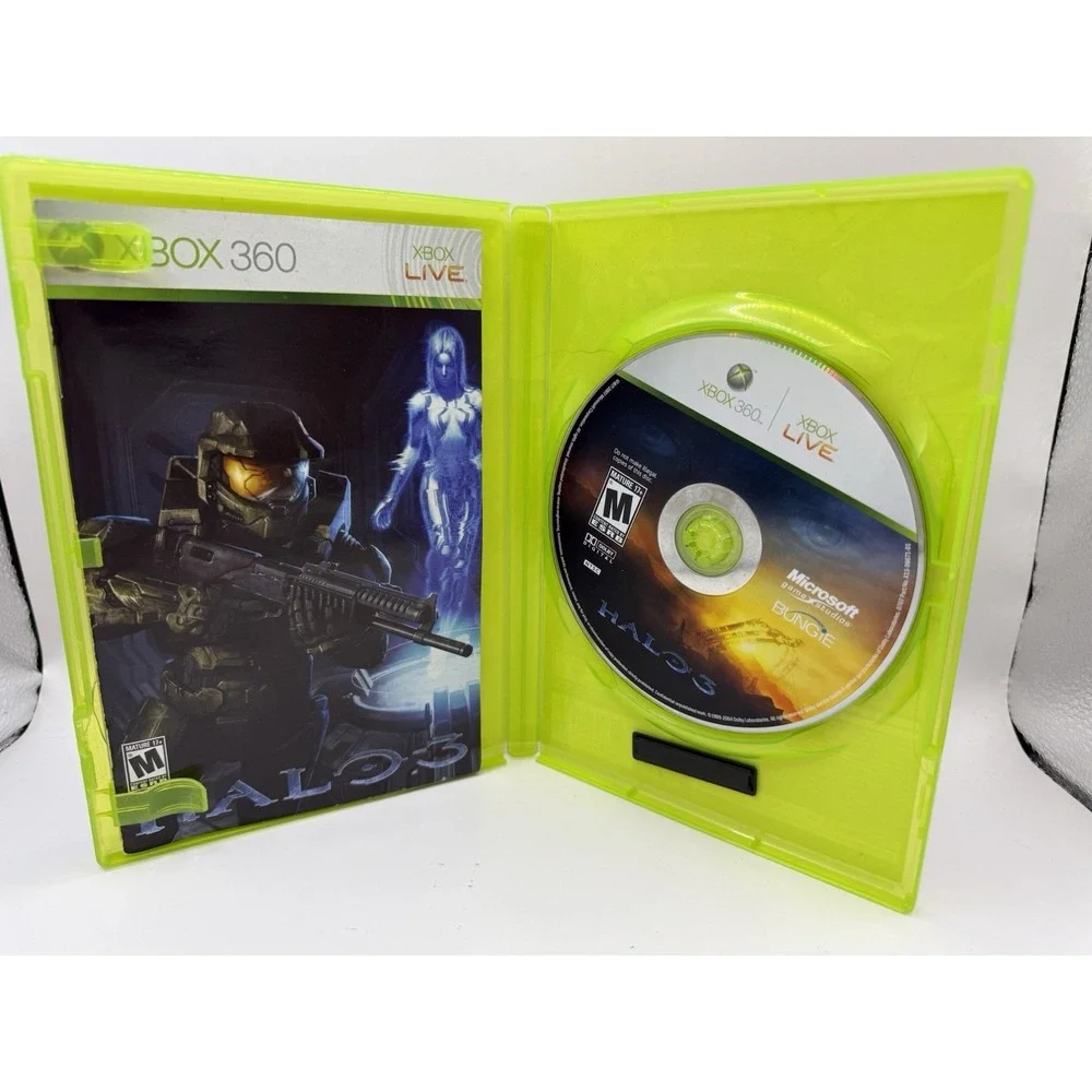 Halo‎ 3 Microsoft Xbox 360 With Manual Poster